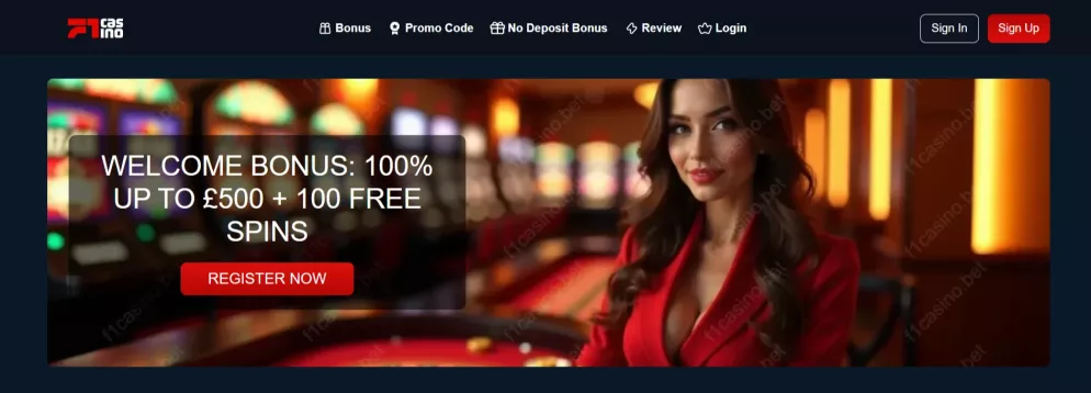 F1 Casino – Willkommensbonus 4000 € + 950 Freispiele, jetzt registrieren