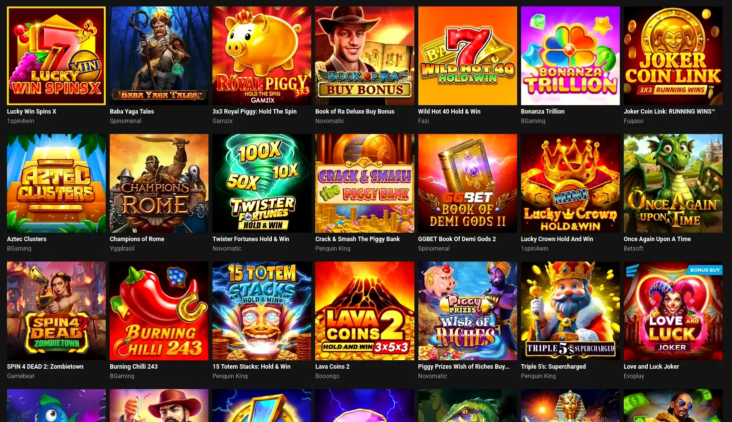 F1 Casino Mobile App Spielauswahl auf Smartphone